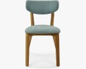 Krzesło tapicerowane, nogi dębowe, Amisa jasnozielone , {PARENT_CATEGORY_NAME - 5