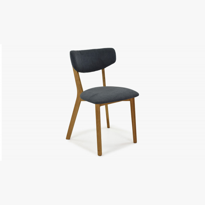 Krzesło tapicerowane- nogi z dębu, Amisa antracyt , {PARENT_CATEGORY_NAME - 3