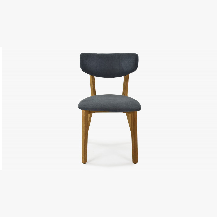 Krzesło tapicerowane- nogi z dębu, Amisa antracyt , {PARENT_CATEGORY_NAME - 5