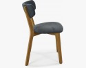 Krzesło tapicerowane- nogi z dębu, Amisa antracyt , {PARENT_CATEGORY_NAME - 6