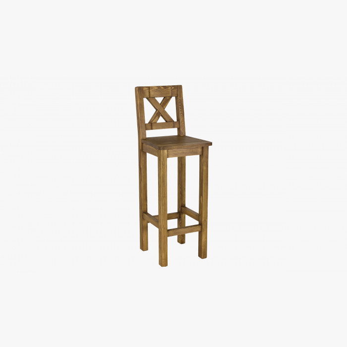 Krzesło barowe - rustykalne, sosna , {PARENT_CATEGORY_NAME - 3