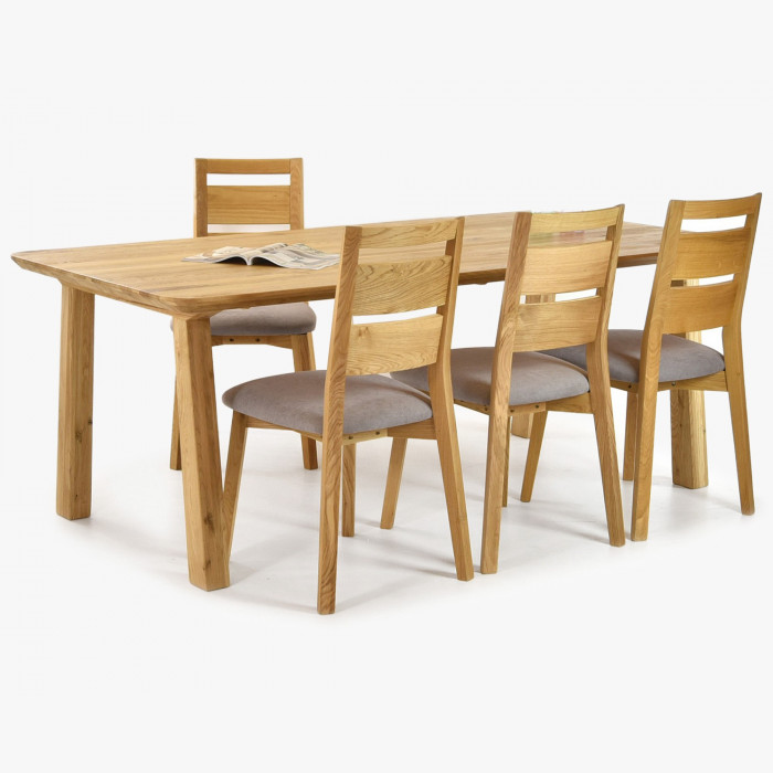 Stół do jadalni z litego drewna Martina + krzesła dąb Virginia , {PARENT_CATEGORY_NAME - 1