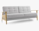 Sofa z drewnianymi podłokietnikami i funkcją spania, Olaf więcej kolorów , {PARENT_CATEGORY_NAME - 1