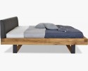 Nowoczesne łóżko z litego dębu z metalowymi nogami, Laura 160 x 200 , {PARENT_CATEGORY_NAME - 3