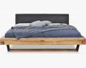 Nowoczesne łóżko z litego dębu z metalowymi nogami, Laura 160 x 200 , {PARENT_CATEGORY_NAME - 4
