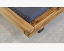 Nowoczesne łóżko z litego dębu z metalowymi nogami, Laura 160 x 200 , {PARENT_CATEGORY_NAME - 6