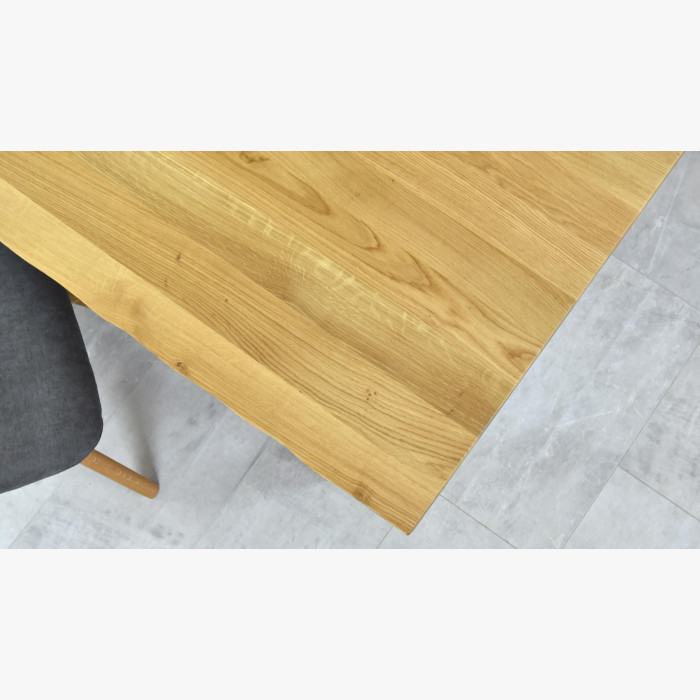 Luksusowy stół z litego drewna - czarne stalowe nogi, Torino 200 x 100 cm , {PARENT_CATEGORY_NAME - 8