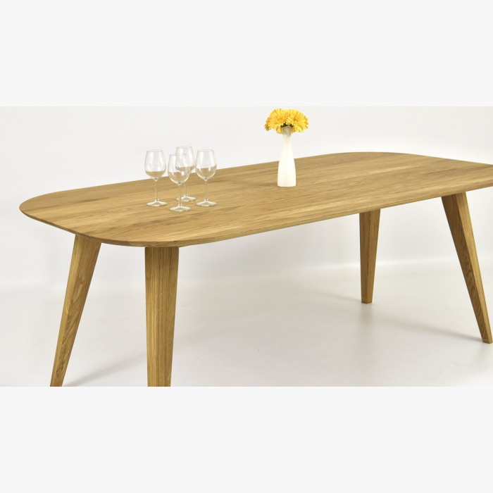 Owalny stół jadalny z litego dębu, Otawa 200 x 100 cm , {PARENT_CATEGORY_NAME - 12