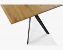 Stół jadalniany DĄB lite drewno, metalowe nogi Delta 160 x 90 cm , {PARENT_CATEGORY_NAME - 4