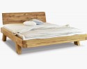 Luksusowe łóżko dębowe z belek, dwuosobowe Mia 200 x 200 cm , {PARENT_CATEGORY_NAME - 1
