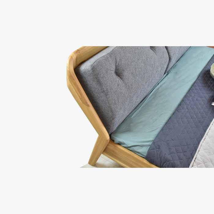 Luksusowe łóżko dębowe na nogach Milenium 180 x 200 cm , {PARENT_CATEGORY_NAME - 10