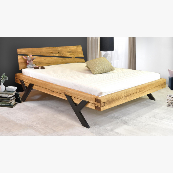 Luksusowe łóżko z litego drewna model Y - dąb 180 x 200 cm , {PARENT_CATEGORY_NAME - 2