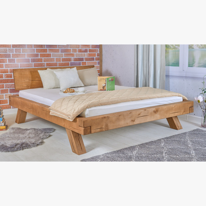 Łóżko świerkowe z drewnianych belek, Miky 180 x 200 cm , {PARENT_CATEGORY_NAME - 2