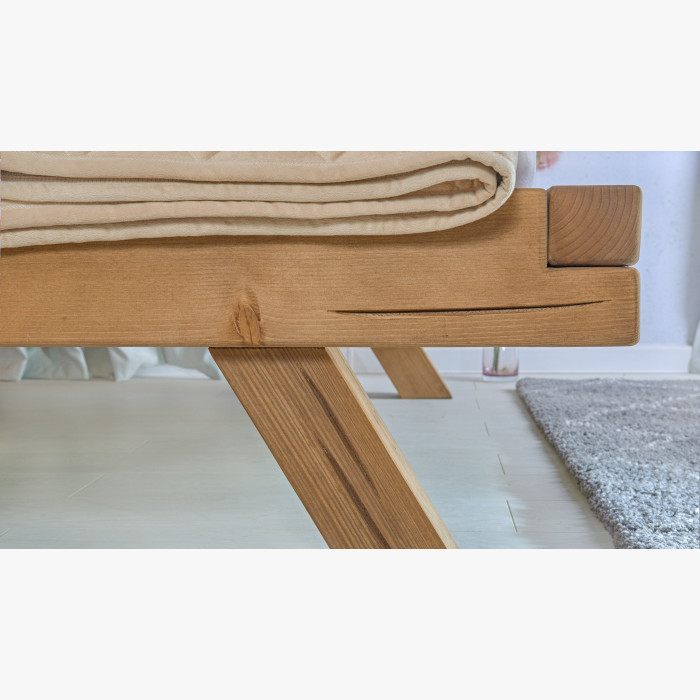 Łóżko świerkowe z drewnianych belek, Miky 180 x 200 cm , {PARENT_CATEGORY_NAME - 5
