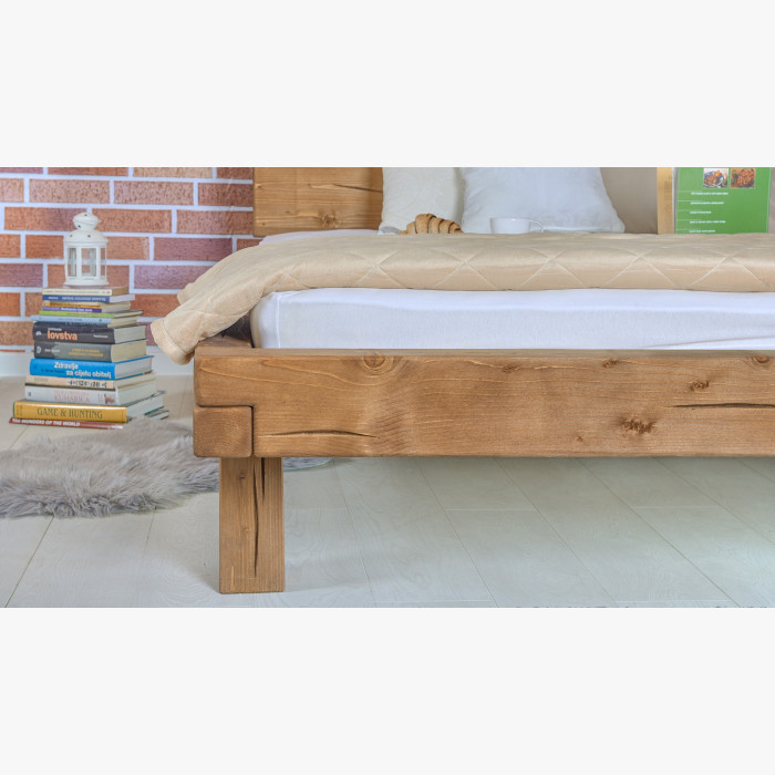 Łóżko świerkowe z drewnianych belek, Miky 180 x 200 cm , {PARENT_CATEGORY_NAME - 6