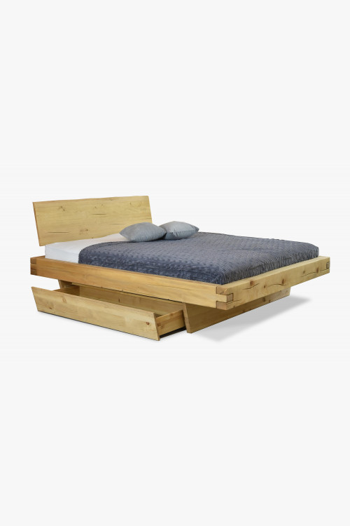 Łóżko dwuosobowe z litego drewna, świerk - Matúš 180 x 200 cm