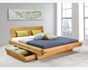 Łóżko dębowe z belek, naturalne, Matus 160 x 200 cm , {PARENT_CATEGORY_NAME - 5