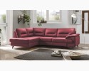 Sofa narożna - czerwona skóra naturalna, na nóżkach, narożnik Spectre po lewej stronie , {PARENT_CATEGORY_NAME - 8