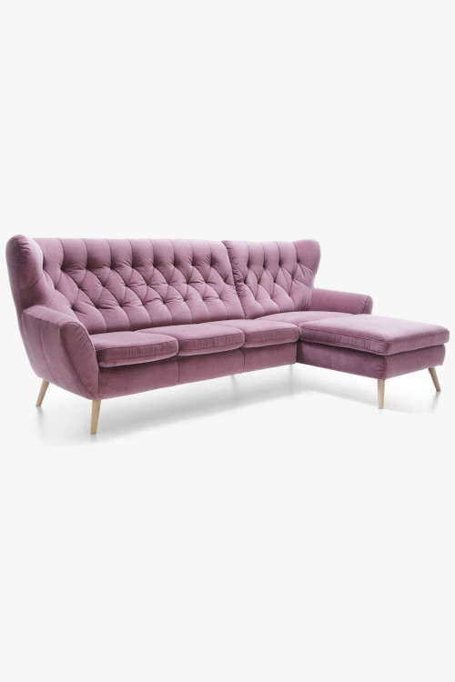 Sofa narożna - Tkanina AquaClean, wiele kolorów - Skandynawski design VOSS , {PARENT_CATEGORY_NAME - 1
