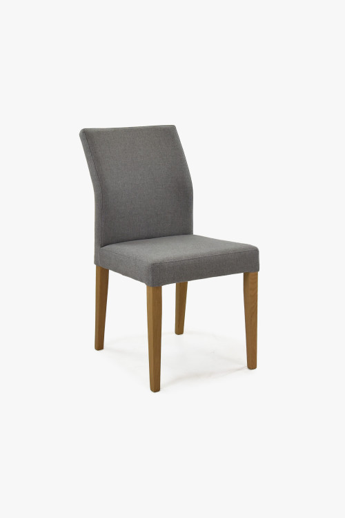 Nowoczesne krzesło tapicerowane w kolorze szarym, Skagen - 1