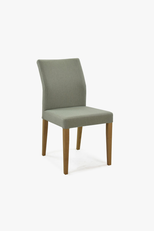 Nowoczesne krzesło tapicerowane, miętowe, Skagen - 1