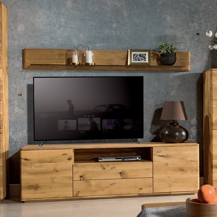 Długi stolik telewizyjny z litego drewna dębowego, typ 25 , {PARENT_CATEGORY_NAME - 2