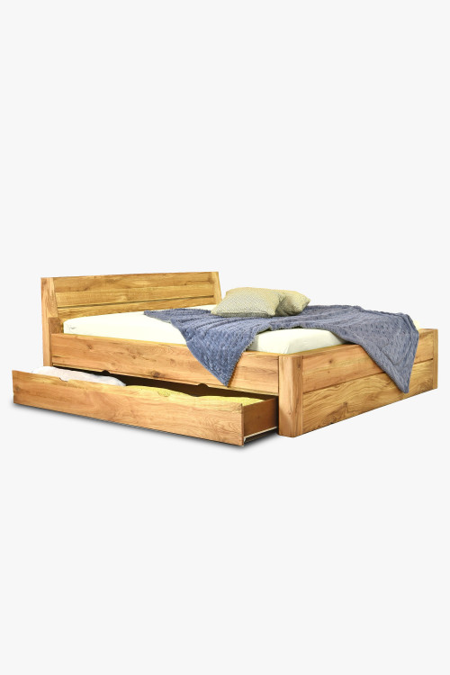 Łóżko z litego drewna ze schowkiem, Julia 180 x 200 cm - 1