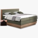 Łóżko Boxspring ze schowkiem, Moneta 160 zielone , {PARENT_CATEGORY_NAME - 1