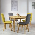 Okrągły drewniany stół z krzesłami , {PARENT_CATEGORY_NAME - 1