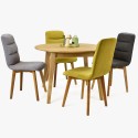 Okrągły drewniany stół z krzesłami , {PARENT_CATEGORY_NAME - 2