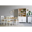 Drewniany stół do jadalni Provenance biały, brąz 140 x 80 cm, Lille , {PARENT_CATEGORY_NAME - 8