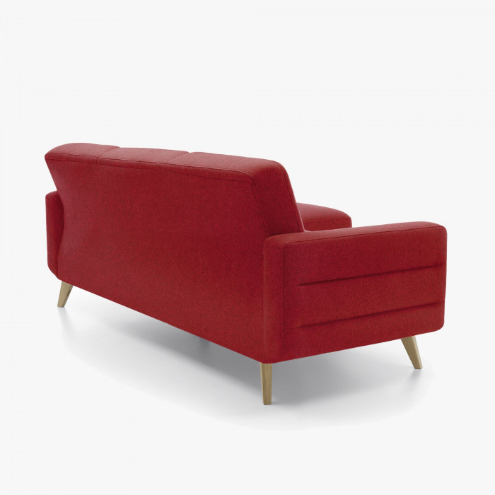 Sofa narożna - tkanina AquaClean, bordowa Skandynawski design Voss , {PARENT_CATEGORY_NAME - 4