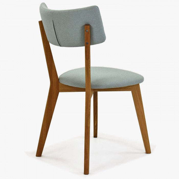Krzesło tapicerowane - nogi dębowe, Noci Mint , {PARENT_CATEGORY_NAME - 4