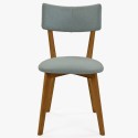 Krzesło tapicerowane - nogi dębowe, Noci Mint , {PARENT_CATEGORY_NAME - 5