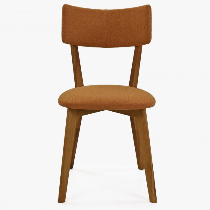 Krzesło tapicerowane - nogi dębowe, Noci pomarańczowe , {PARENT_CATEGORY_NAME - 3