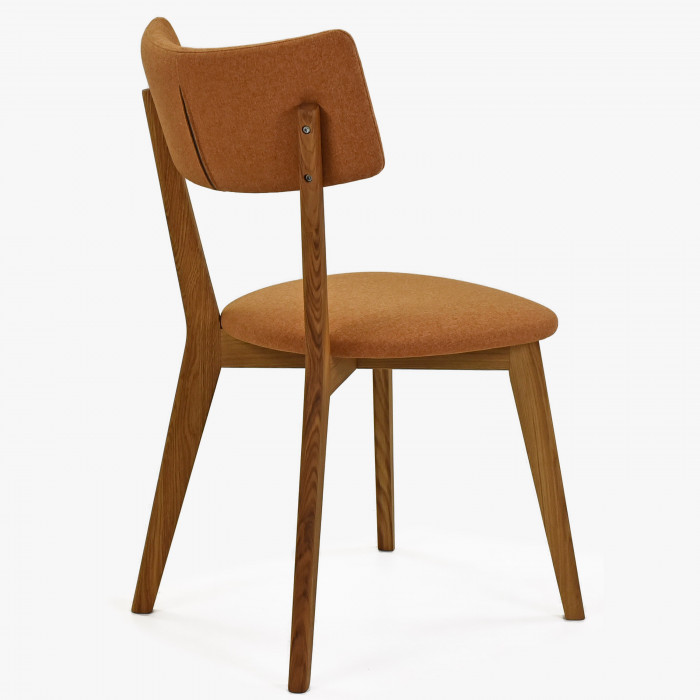 Krzesło tapicerowane - nogi dębowe, Noci pomarańczowe , {PARENT_CATEGORY_NAME - 2