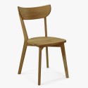 Nowoczesne krzesło dębowe Eva, siedzisko drewno dębowe , {PARENT_CATEGORY_NAME - 1