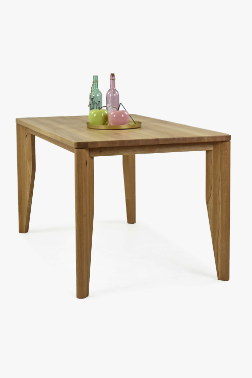 Stół do jadalni 140 x 80 z litego drewna DĄB matural, model IGI - 0