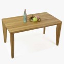 Stół do jadalni 140 x 80 z litego drewna DĄB matural, model IGI , {PARENT_CATEGORY_NAME - 11